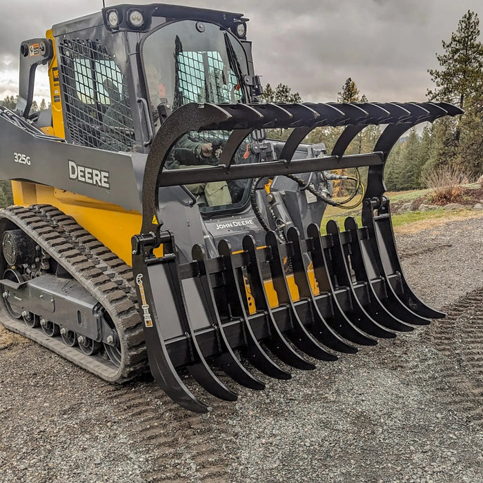 ANBO GR120 Grapple Rake side view