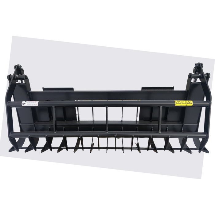 ANBO GRSC Subcompact Grapple Rake in gray background