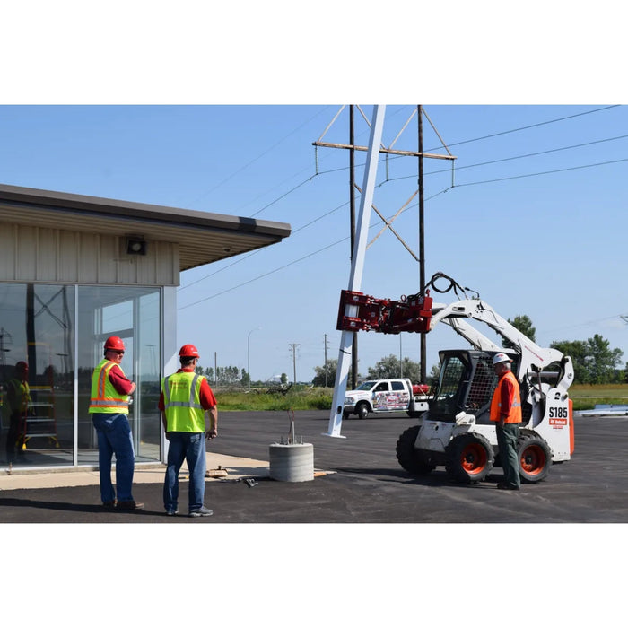 EZ SPOT UR Skid Steer Double Pole Claw in action