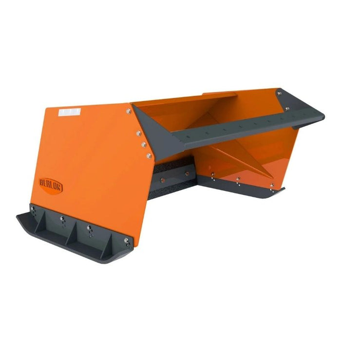 Berlon Industries Mini Low Profile Skid Steer Snow Plow in white background