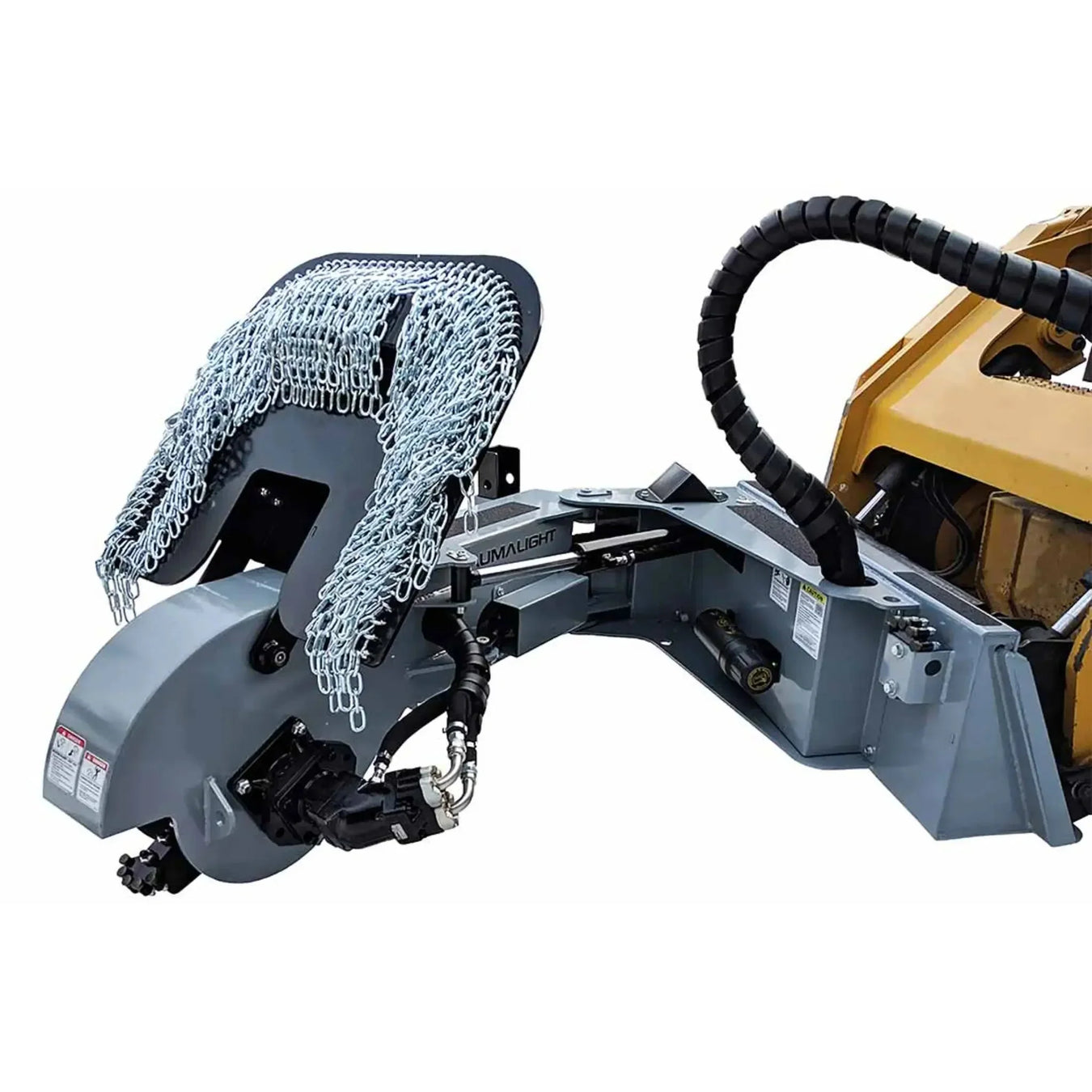 baumalight s40 stump grinder for a skid steer side view