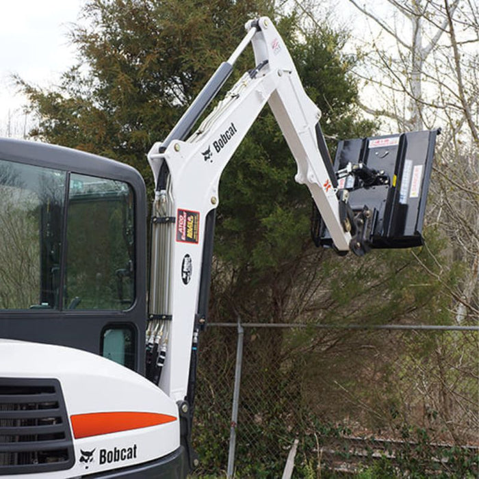 36 Inch Brush Cutter For Mini Excavator in Action