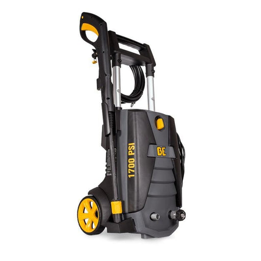BE Power Equipment 1700 PSI Electric Cold Water Pressure Washer Workshop PowerEase AR Pump in white background