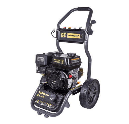 BE Power Equipment 3100 PSI Cold Gas Pressure Washer BE317RAS 2_5 GPM 210cc Powerease Engine Axial Pump in white background
