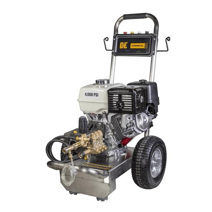 BE Power Equipment 4000 PSI External Unloader Pressure Washer Honda 389cc Engine 66DX40GG1 CAT Pump