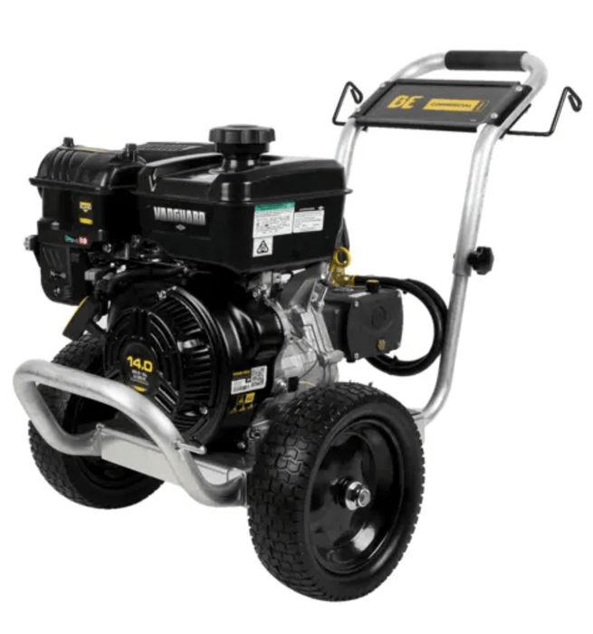 BE Power Equipment 4400 PSI Gas Pressure Washer B4414VAAS with Vanguard 400 Engine AR Triplex Pump in white background