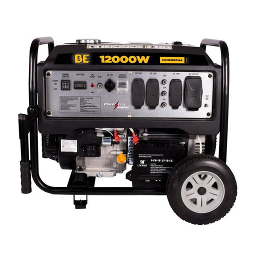 BE Power Equipment Electric Start Portable Generator 12000 Watt in white background
