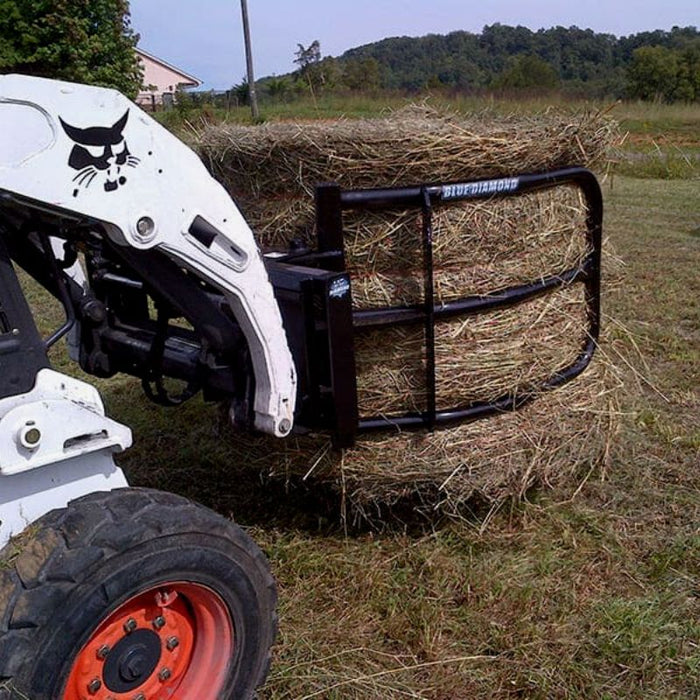 Bale Squeeze Attachment In Action