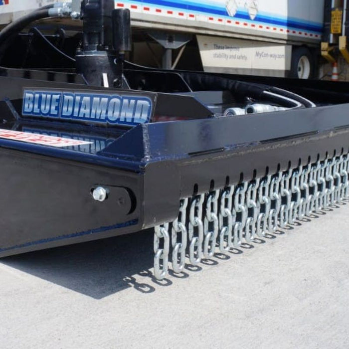 Blue Diamond Brush Cutter For Skid Steer Left Side Close Up