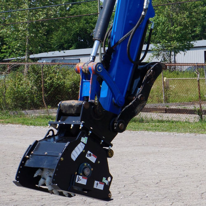 Blue Diamond Concrete Cold Planer on Excavator