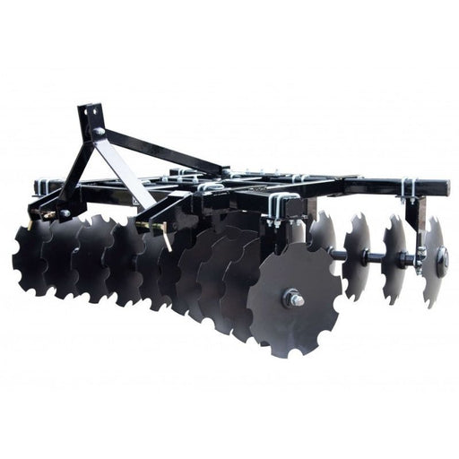 Blue Diamond Disc Harrow in White Background