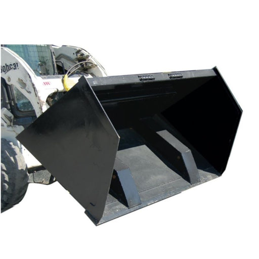 Blue Diamond Front Dump Bucket in White Background