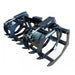 Blue Diamond Heavy Duty Skid Steer Root Grapple In White Background