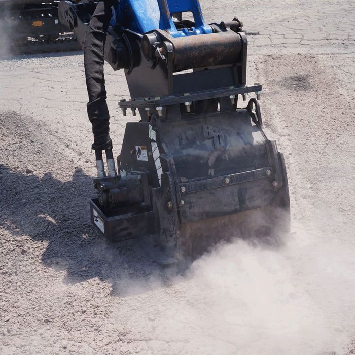 Blue Diamond Mini Excavator Cold Planer in Action