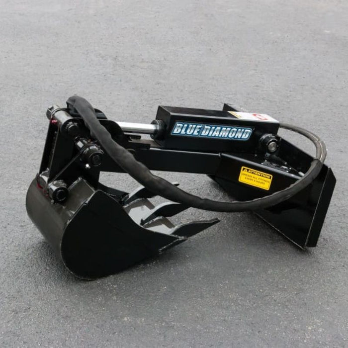 Blue Diamond Mini Skid Steer Backhoe Attachment Left View