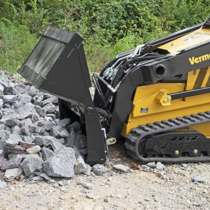 Blue Diamond Mini Skid Steer Bucket Working