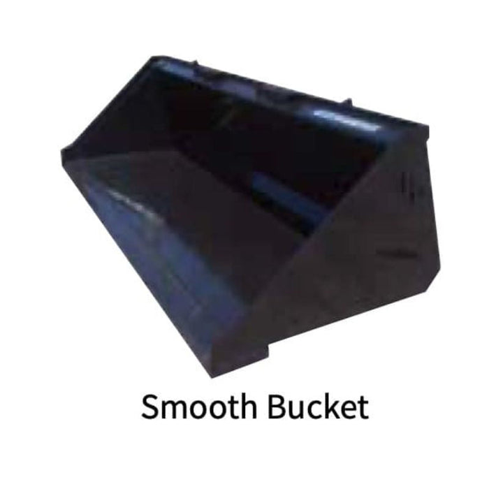 Blue Diamond Smooth Bucket for Skid Steer Right View