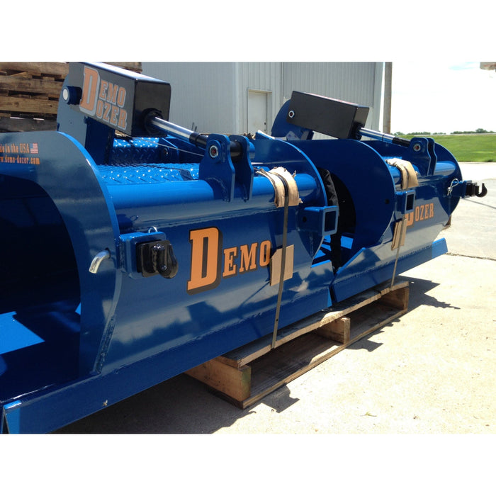 Demo Dozer Grapple Bucket Attachment Front View Close Up Angle