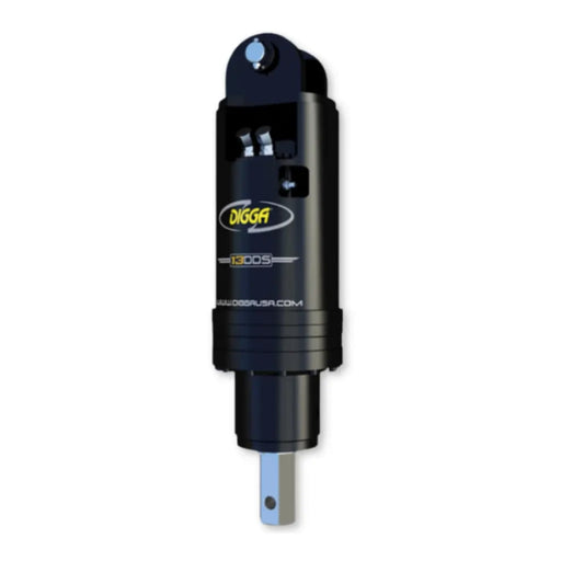 Digga 13dds High Flow Auger Drive for Skid Steer and Excavator Front View