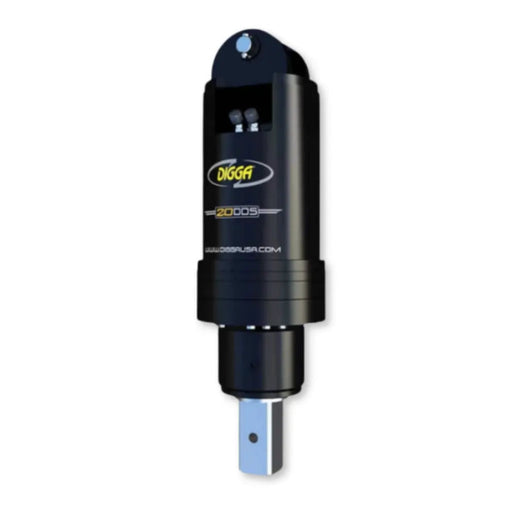 Digga 20dds High Flow Auger Drive for Skid Steer and Excavator Front View
