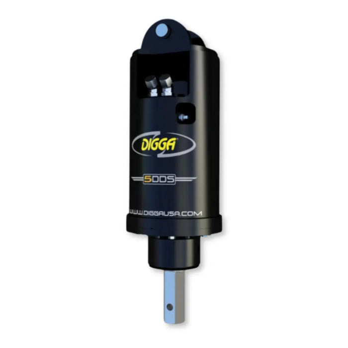 Digga 5dds High Flow Auger Drive for Skid Steer and Excavator Front View