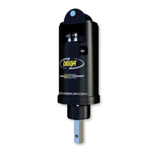 Digga 6dds High Flow Auger Drive for Skid Steer and Excavator Front View