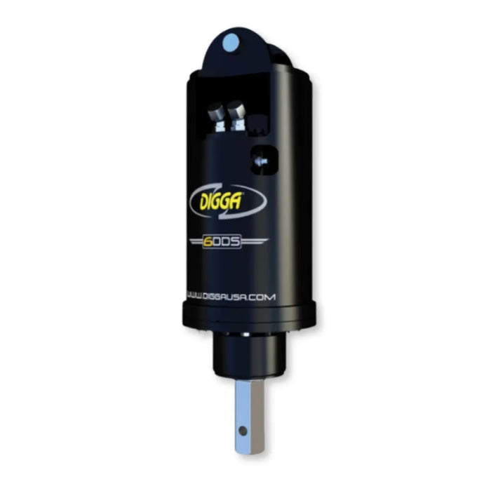 Digga 6dds High Flow Auger Drive for Skid Steer and Excavator Front View