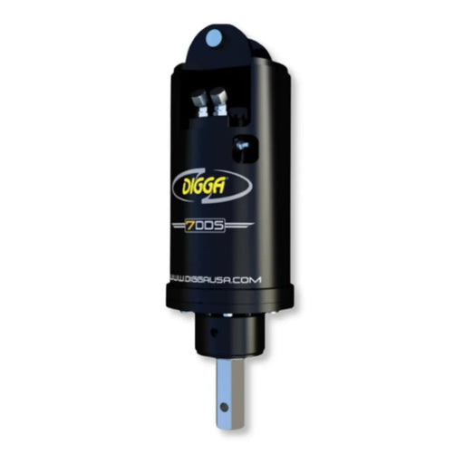 Digga 7dds High Flow Auger Drive for Skid Steer and Excavator Front View