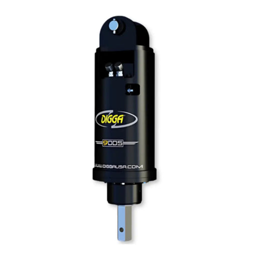 Digga 9dds High Flow Auger Drive for Skid Steer and Excavators Front View