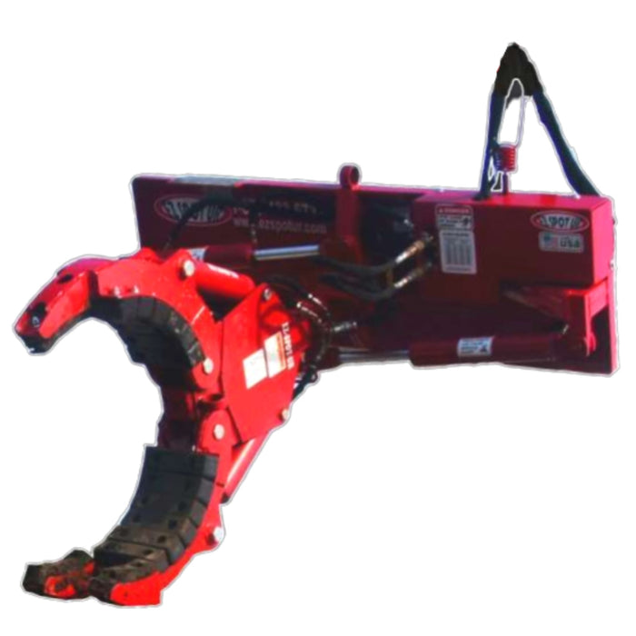 EZ SPOT UR 3 Finger Rock and Tree Hand Skid Steer Grapple Attachment front left view