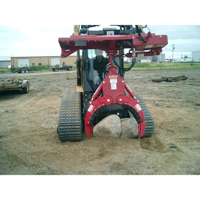 EZ SPOT UR 3 Finger Rock and Tree Hand Skid Steer Grapple Attachment front view