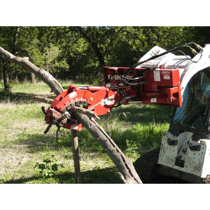 EZ SPOT UR 3 Finger Rock and Tree Hand Skid Steer Grapple Attachment left side view