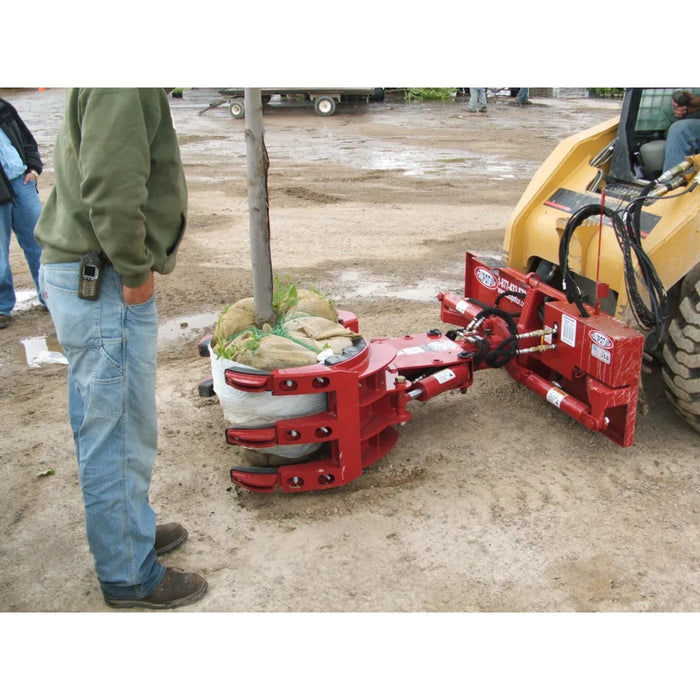 EZ SPOT UR 5 Finger Rock and Tree Hand Skid Steer Grapple Attachment side view