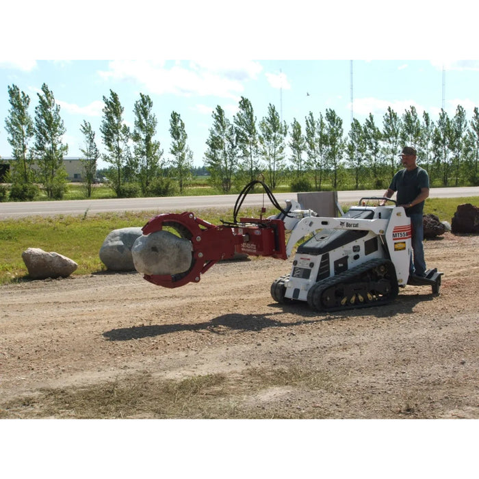 EZ SPOT UR Compact Track Loader Rotating Attachment Base in action