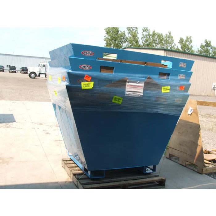 EZ SPOT UR Large Waste Bin with Fork Pockets in stacks