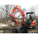 EZ SPOT UR Mini Excavator Rotating Attachment Base operating