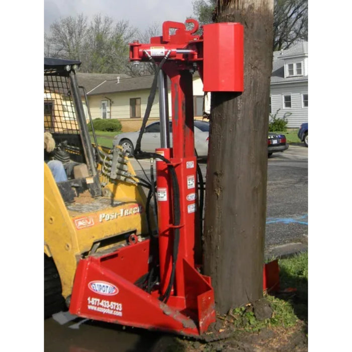 EZ SPOT UR Pole Jack Attachment for Skid Steer in action