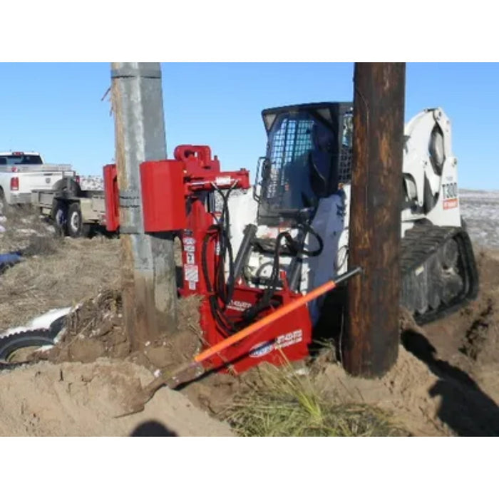 EZ SPOT UR Pole Jack Attachment for Skid Steer operating