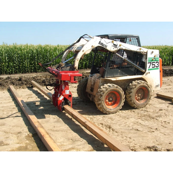EZ SPOT UR Skid Steer Double Pole Claw in field