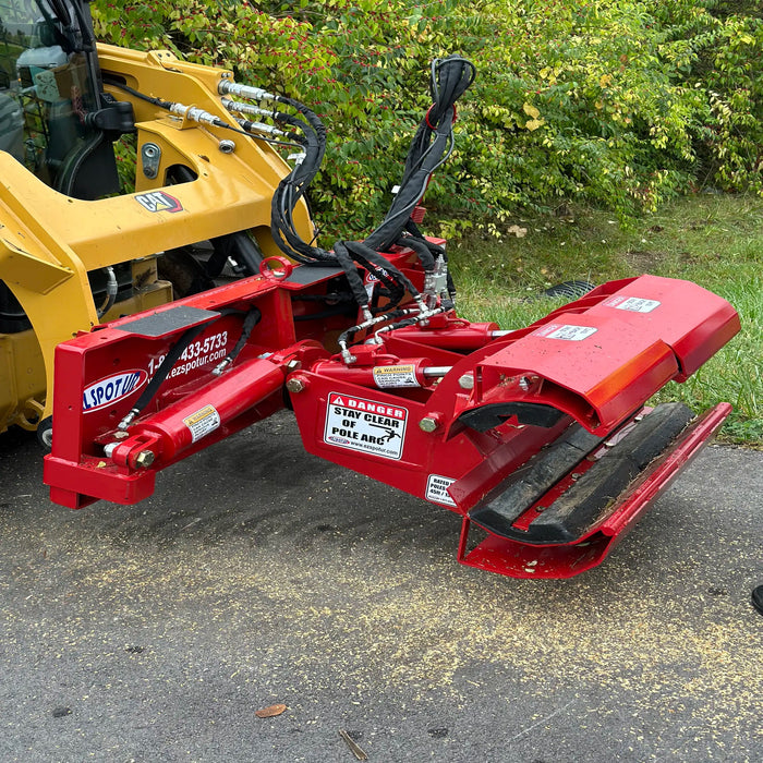 EZ SPOT UR Skid Steer Pole Setter mounted