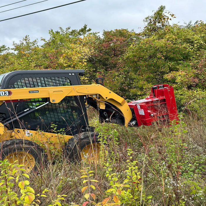 EZ SPOT UR Skid Steer Pole Setter operating