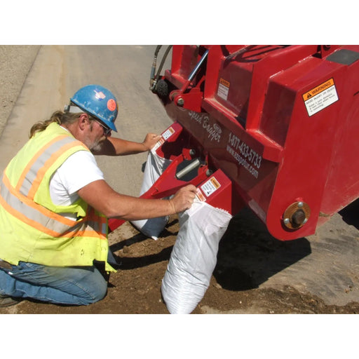 EZ SPOT UR Skid Steer Sand Bag Attachment side view