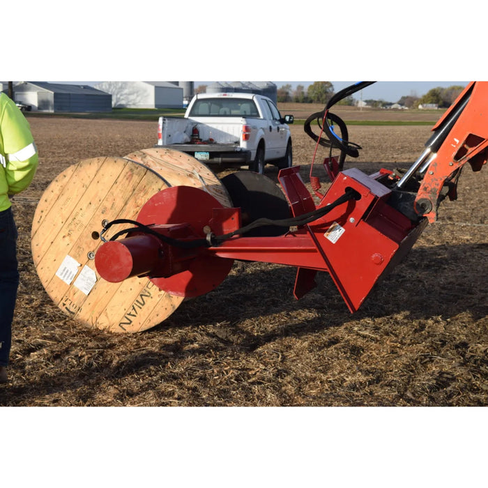 EZ SPOT UR Skid Steer Wire Reel Attachment right view