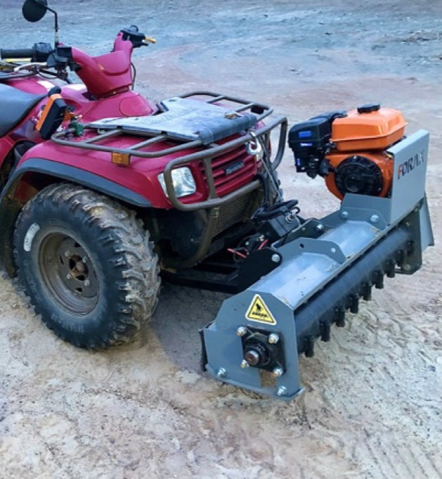 Forax Equipment GP36 Gas Powered Mulcher Atv Attachment side view