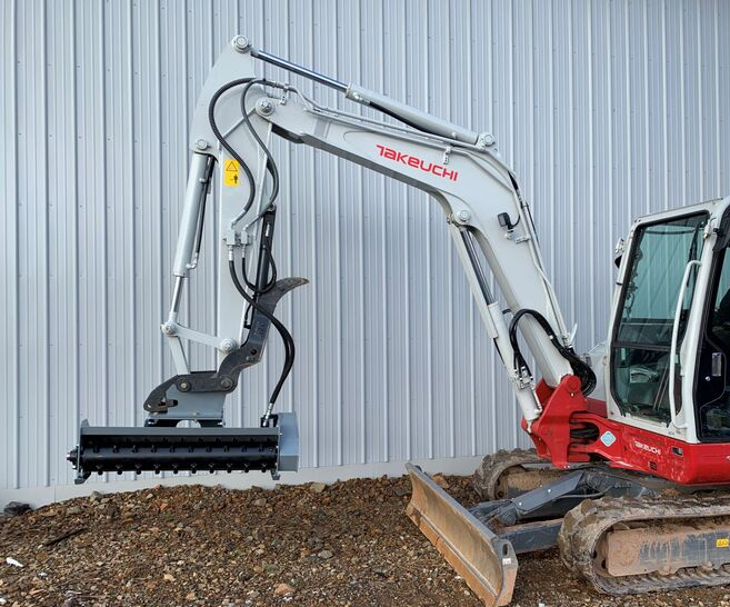 Forax Equipment HP40 Ultra Light Excavator Mulcher operating