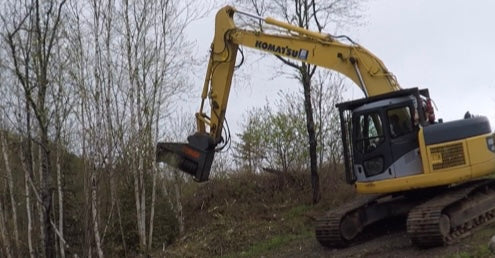 Forax Equipment XD54 Extreme Duty Excavator Mulcher in action