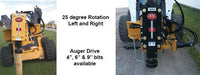 Haugen Attachments Dakota Skid Steer Post Driver attached