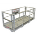 Haugen Attachments Galvanized Telehandler Work Platform in white background