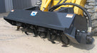 Haugen Attachments Skid Steer Rotary Tiller left side view