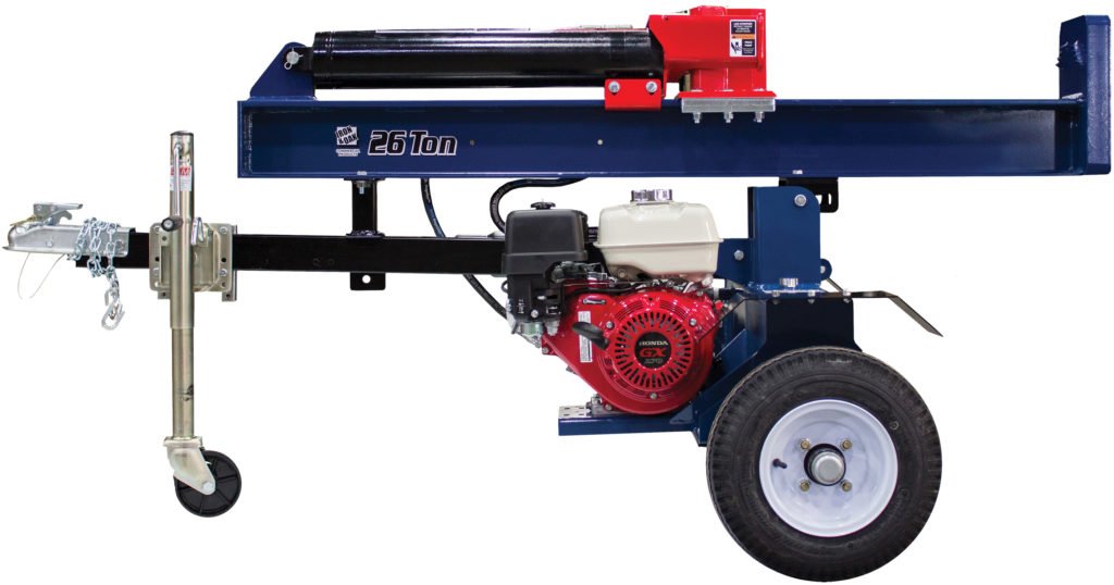 Iron and Oak 26 Ton Vertical Horizontal Log Splitter Torsion Axle right view